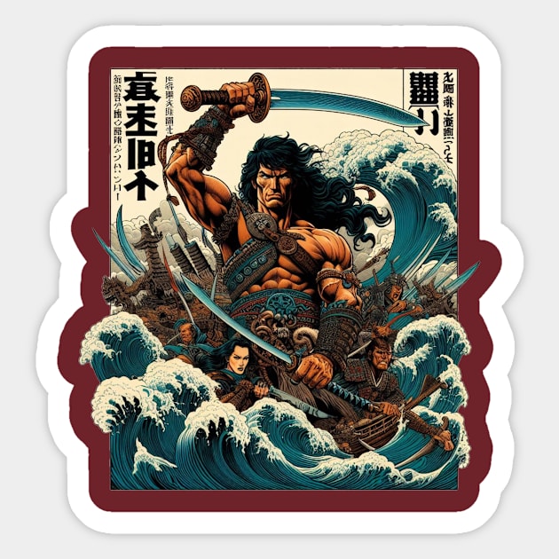 Conan Sticker by Jason's Finery